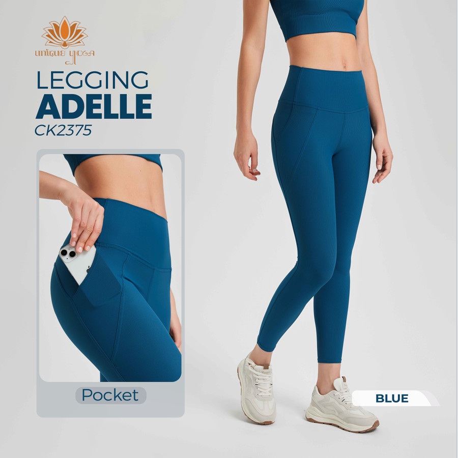 Celana Legging Olahraga Yoga Senam Wanita/ Legging Sport Adelle / Legging Polos Highwaist