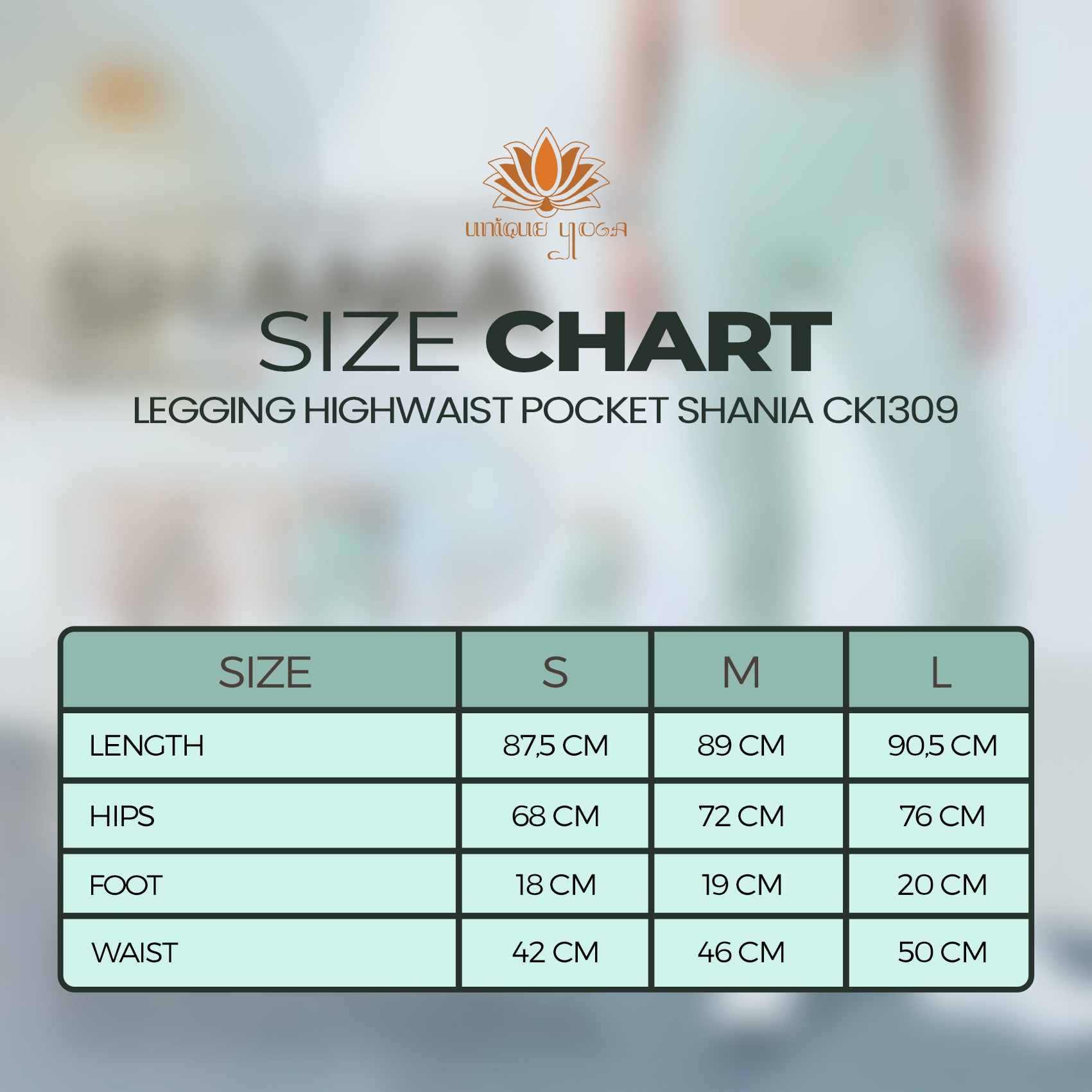 Legging With Pocket Shania CK1309 / Legging Yoga Polos / Celana Legging Olahraga Sport / Legging Senam Yoga