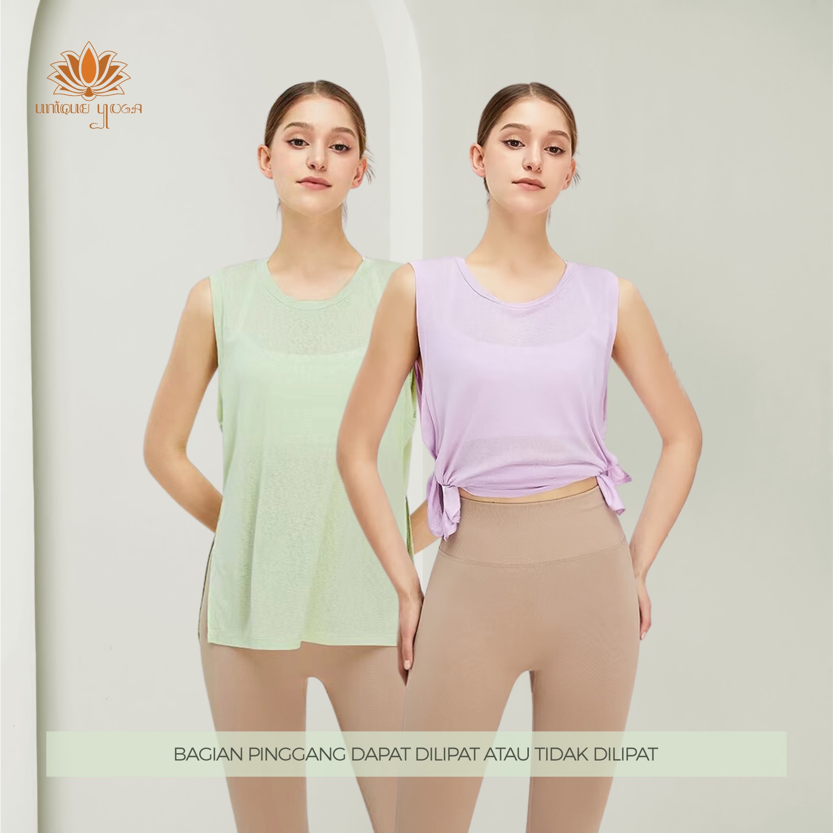 Atasan Kaos T-shirt Sport Fitness Senam Yoga / Baju Tank top Outer Olahraga Sport Yoga Wanita / Tank Top Tasha TM0124