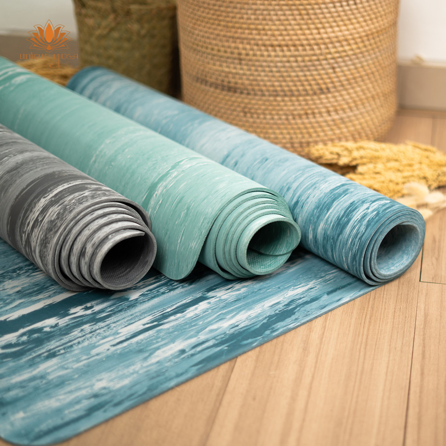 Yoga Mat Premium Graphite / Matras Yoga Pilates Premium Motif Marble