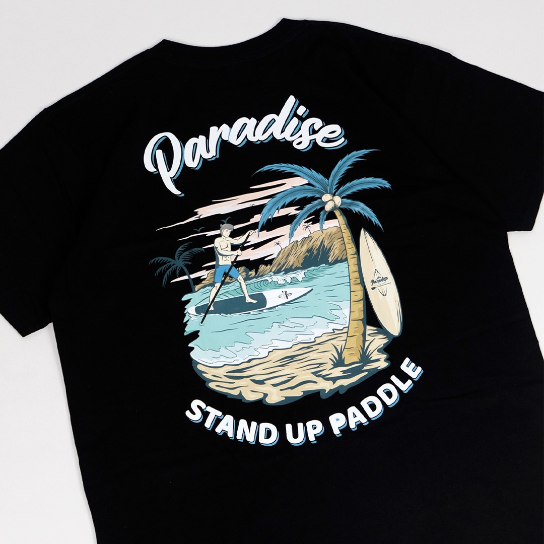 T-shirt Paradise Surfing / Kaos Tshirt Olahraga Senam Yoga SUP Paddle / Kaos Olahraga Senam Yoga Paddling / Kaos Pantai SUP Yoga