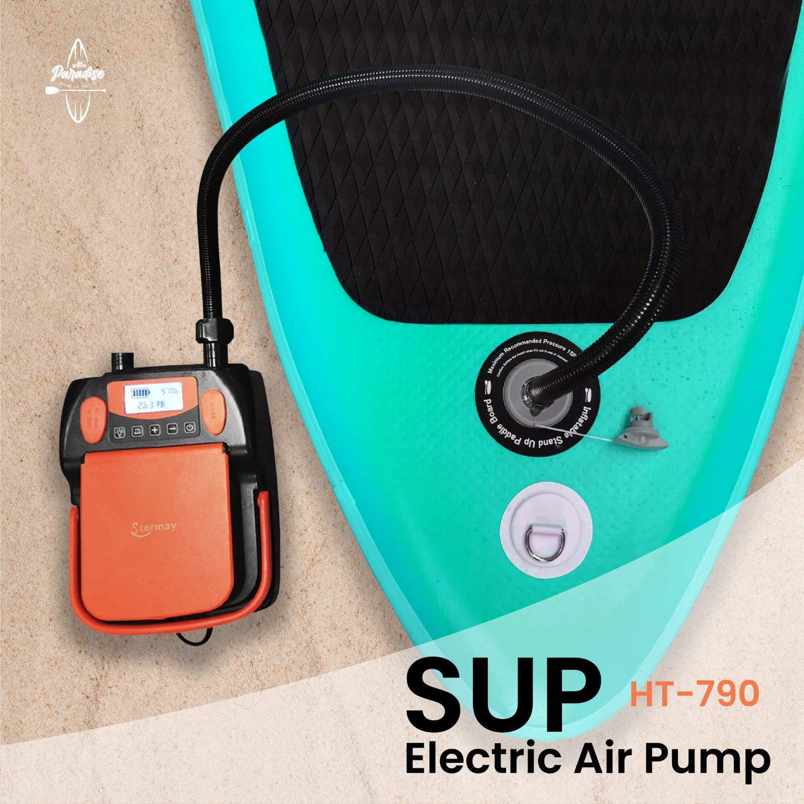 Pompa Udara Elektrik Paddle / SUP Electric Air Pump HT-790 Up to 16 PSI / Pompa Elektrik SUP Paddle Board