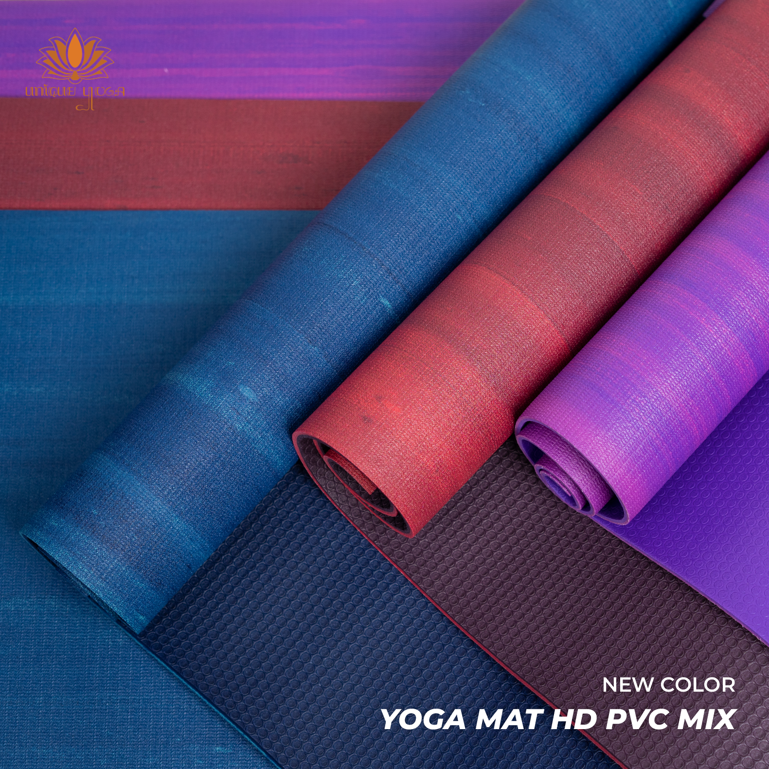 HD PVC Mix 5mm Yoga Mat Jakarta / Matras Yoga Murah Tebal 5mm Motif Chakra / Yoga Mat Murah / Matras Pilates Yoga