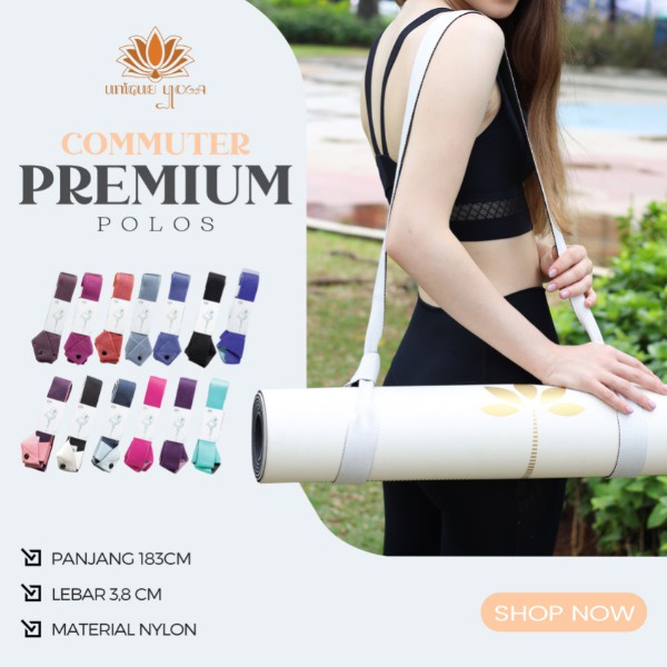 Tali Matras Yoga / Alat Pembawa Matras / Commuter Yoga Polos Murah / Strap Yoga Tali Matras / Tali Matras Premium