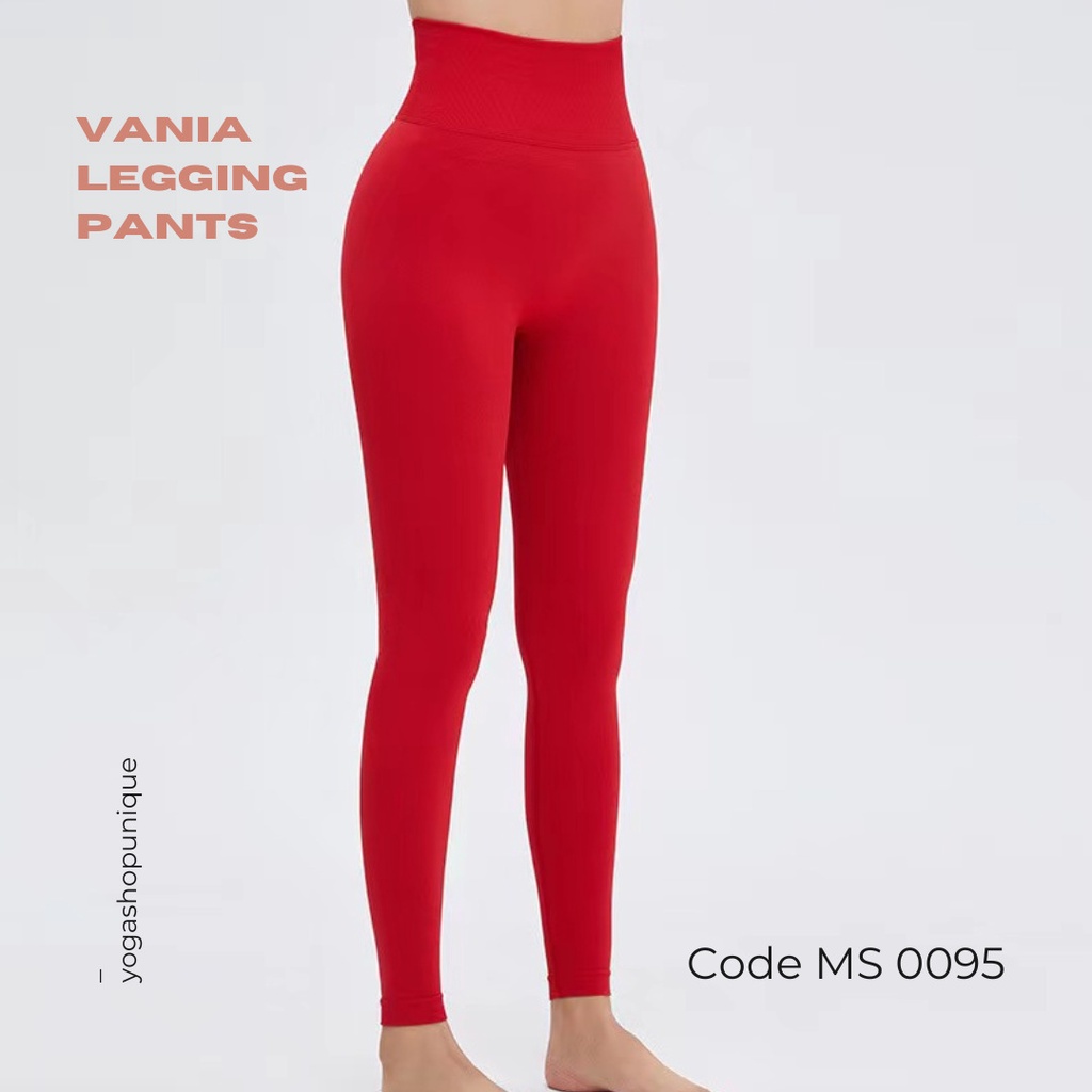 Legging Highwaist Sport Yoga Senam With Butt Lifting Support / Legging Gym Wanita / Celana Olahraga Wanita Vania MS 0095