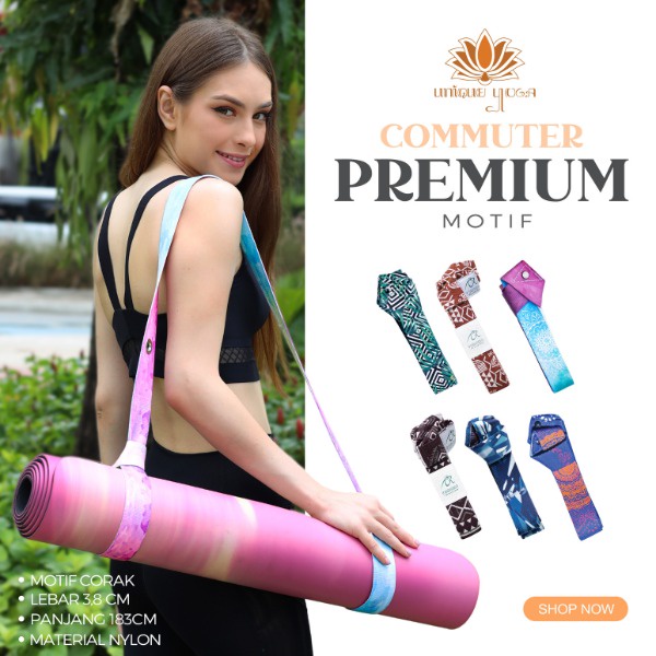 Tali Matras Yoga / Commuter Motif Batik Terbaru / Tali Matras Yoga Murah / Strap Yoga Mat / Strap Mat Yoga