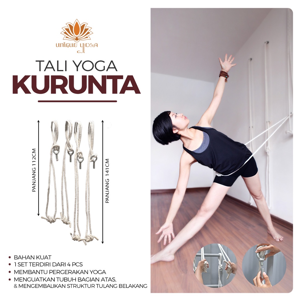 Tali kurunta / Hammock yoga / Iyengar Kurunta Yoga / Tali Kurunta Yoga Murah / Yoga Wall Rope Murah