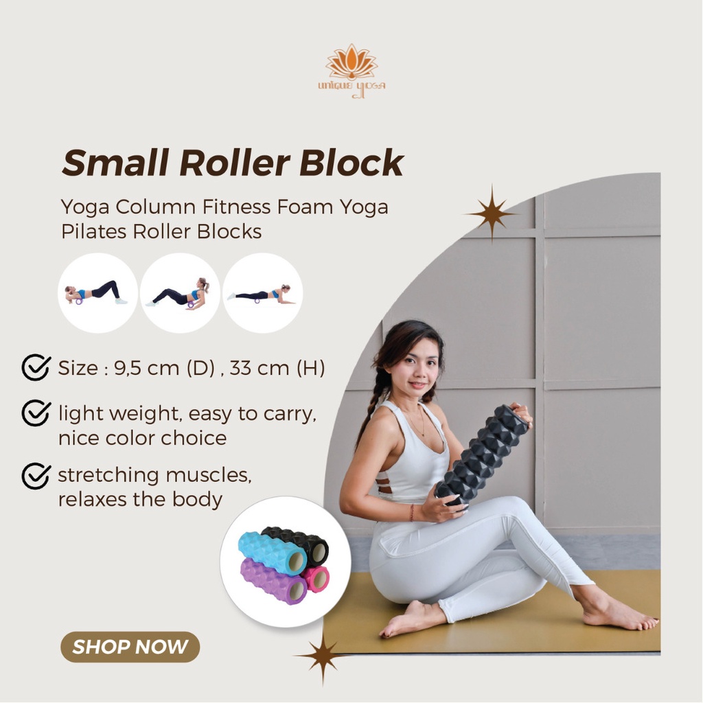Yoga Roller Foam / Yoga Roler Gym Fitness / Yoga Roller Fom Pilates / Yoga Block / Block Foam Roller / Roller Foam Block