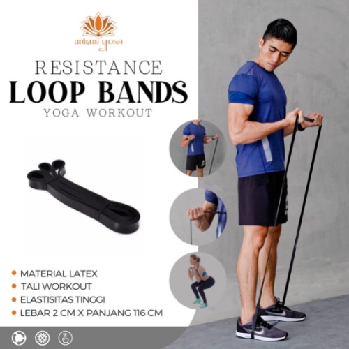 loop elastis resistance band / karet elastis yoga fitness gym / latex pull up resistance band fitness / Resistance Loop