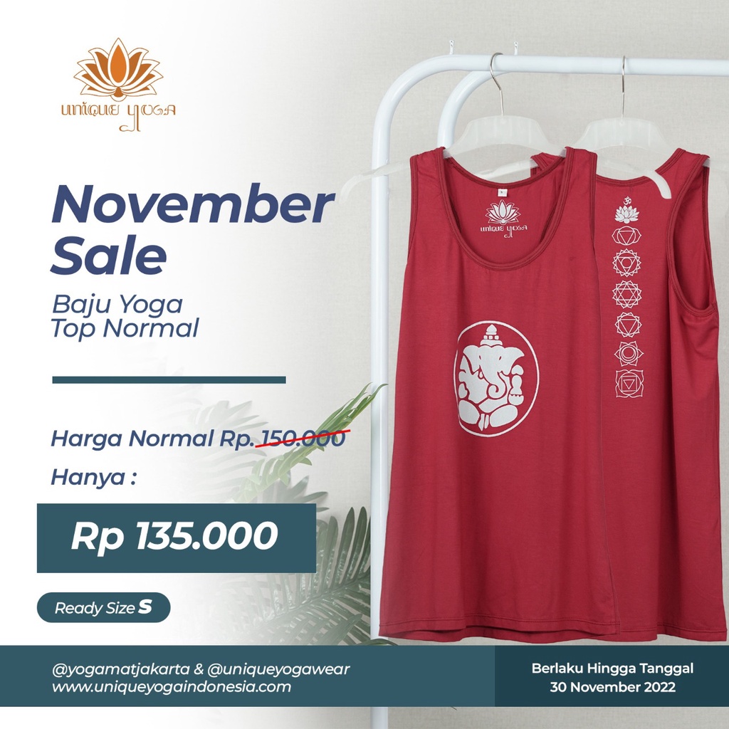 Baju Kaos Senam Olahraga / Kaos Yoga Lotus Normal