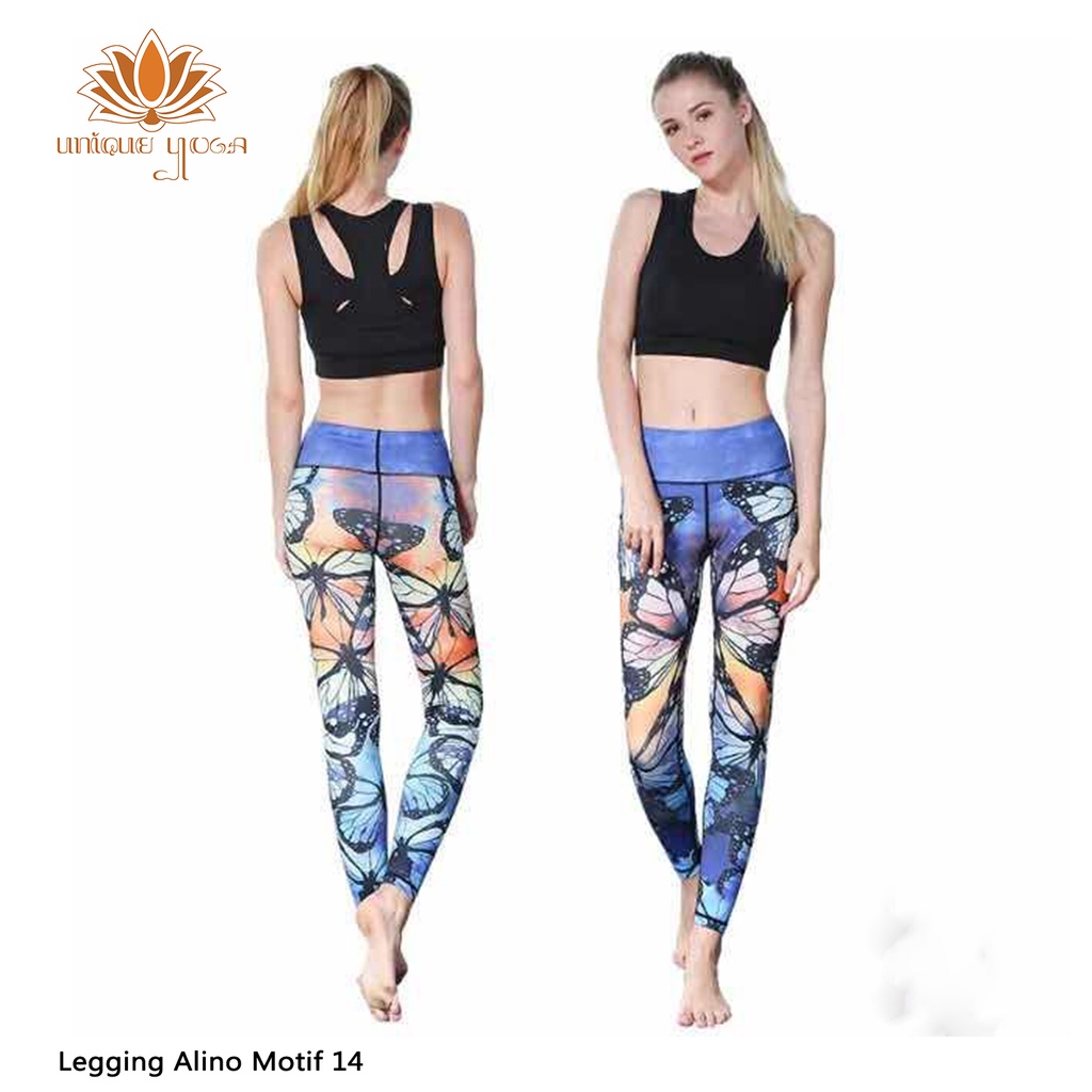 Legging Olahraga Murah / Legging Olahraga Wanita / Legging Olahraga Motif / Celana Legging Sport Yoga Wanita Motif