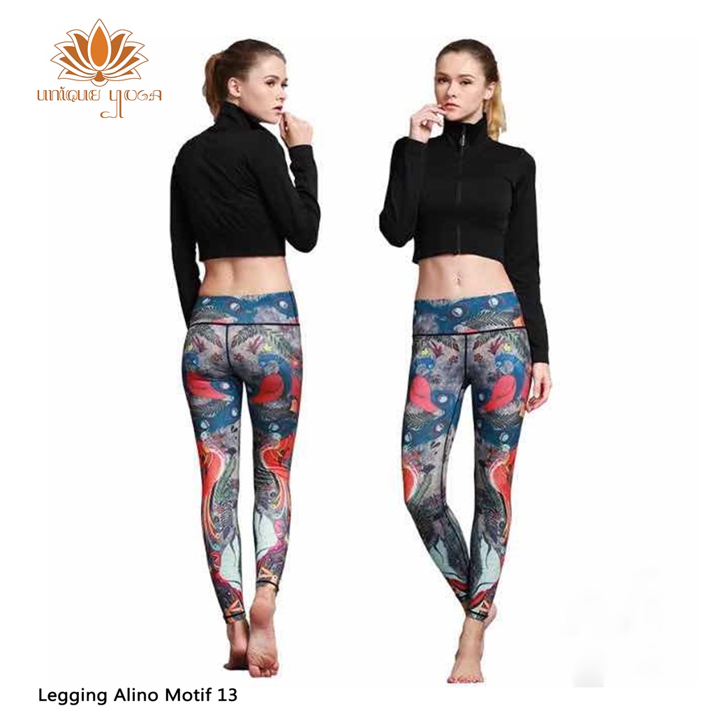 Legging Olahraga Murah / Legging Olahraga Wanita / Legging Olahraga Motif / Celana Legging Sport Yoga Wanita Motif