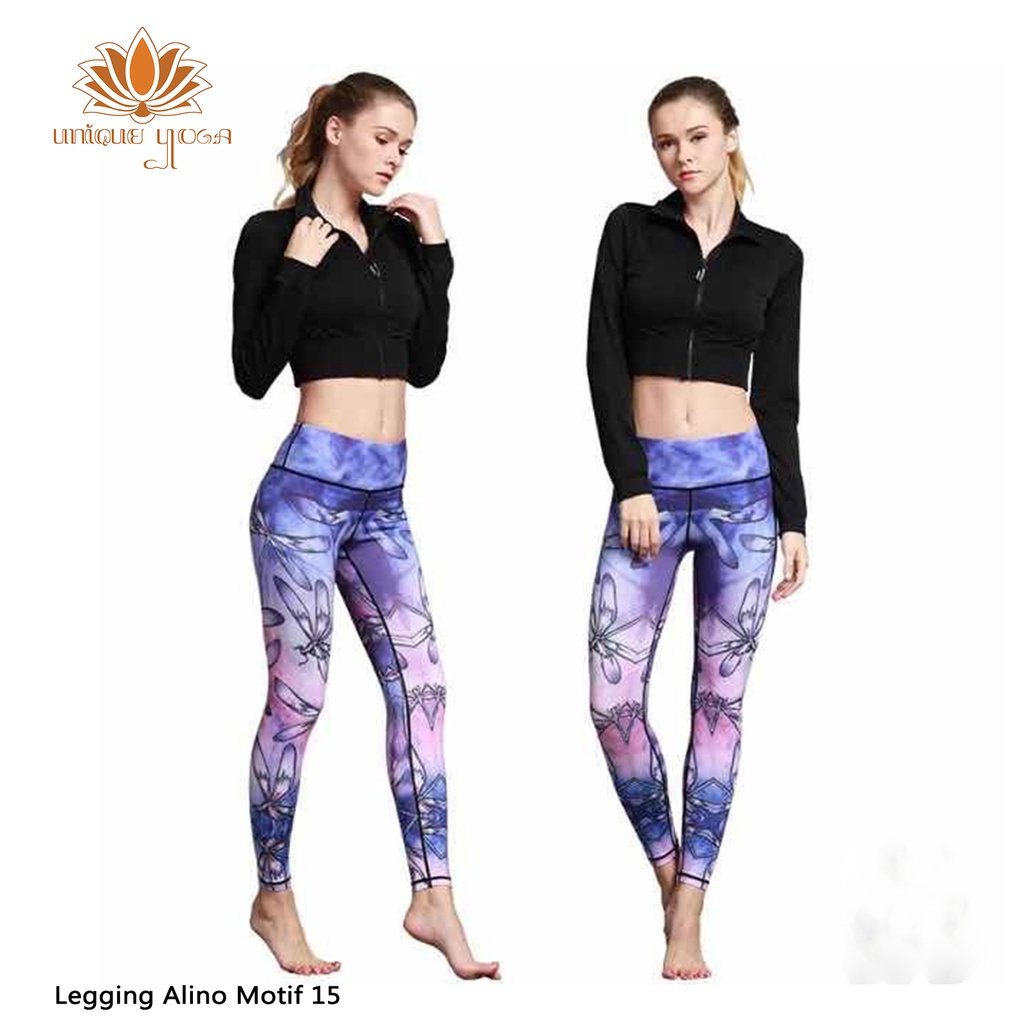 Legging Olahraga Murah / Legging Olahraga Wanita / Legging Olahraga Motif / Celana Legging Sport Yoga Wanita Motif