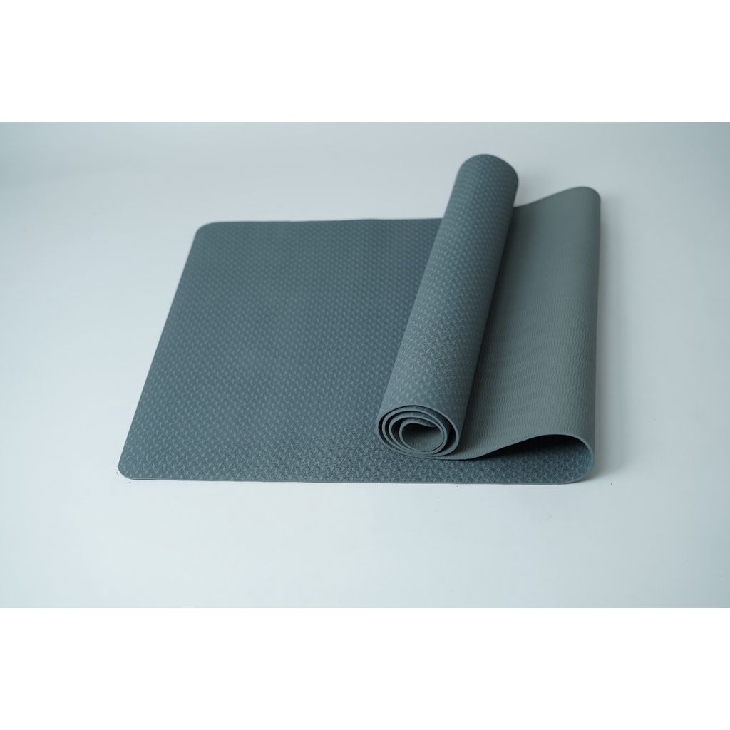 Matras Senam Yoga / Matras Olahraga Ringan Tipis / TPE Mat Yoga 4mm / Alas Senam Yoga Terlaris/ Yoga Mat Murah