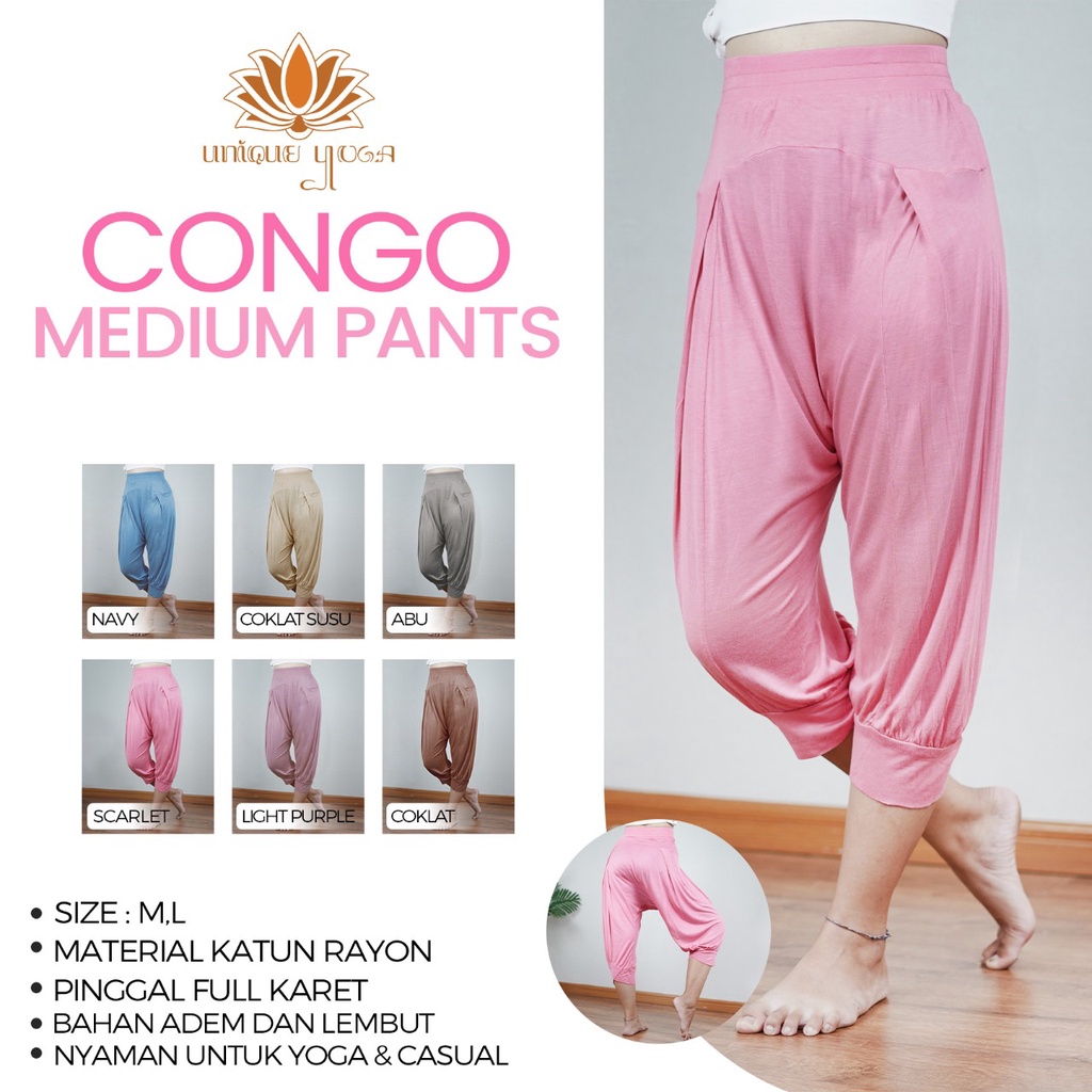 Celana Yoga / Celana Senam / Celana Congo Pant Medium / Celana Olahraga Yoga Daily