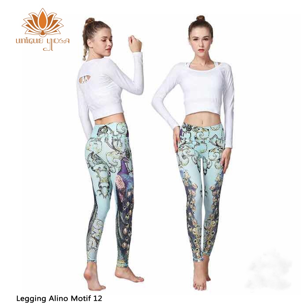 Legging Olahraga Murah / Legging Olahraga Wanita / Legging Olahraga Motif / Celana Legging Sport Yoga Wanita Motif