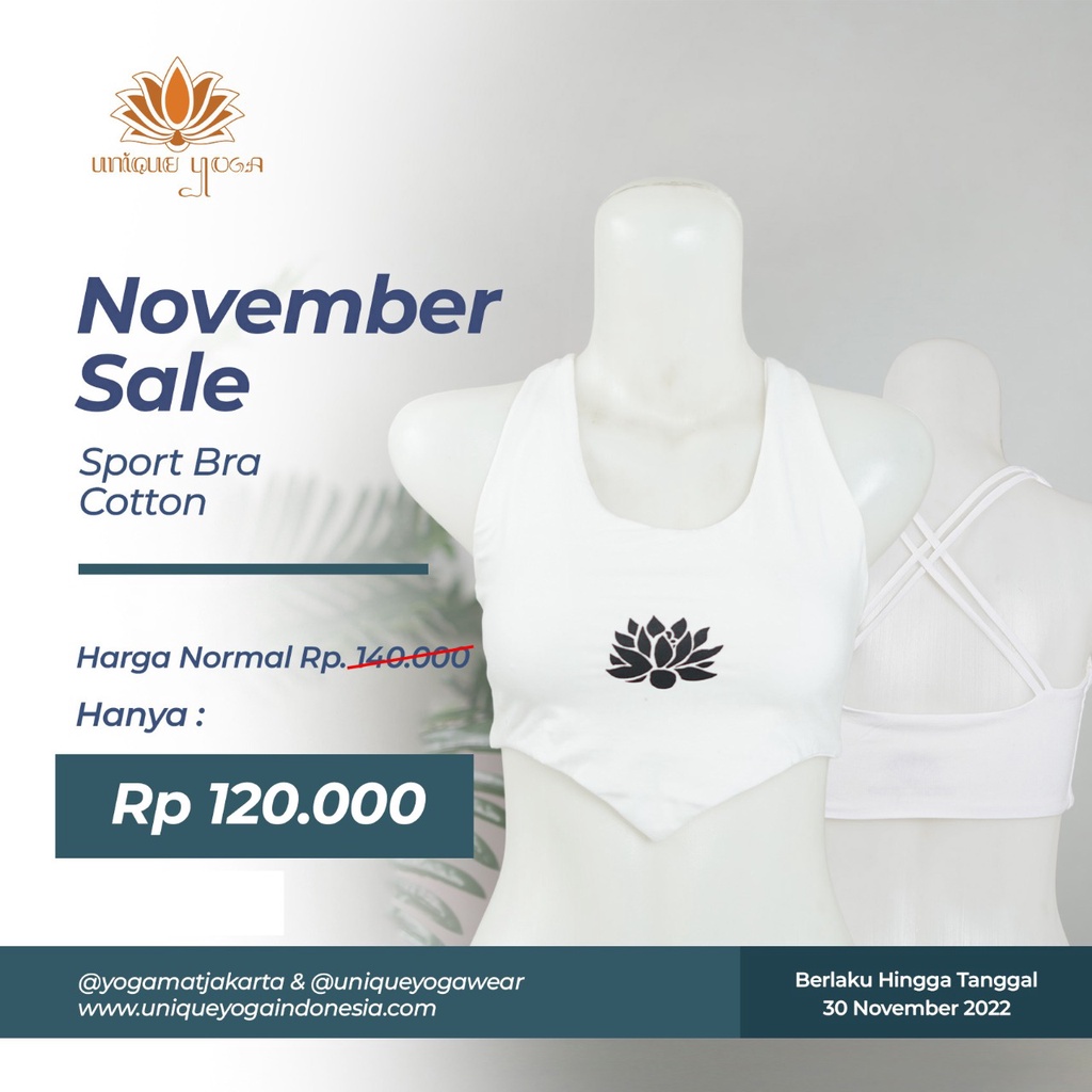 Bra Yoga / Baju Yoga Kombinasi Putih / Bra Yoga Sport Kombinasi / Sport Bra Olahraga Senam Zumba