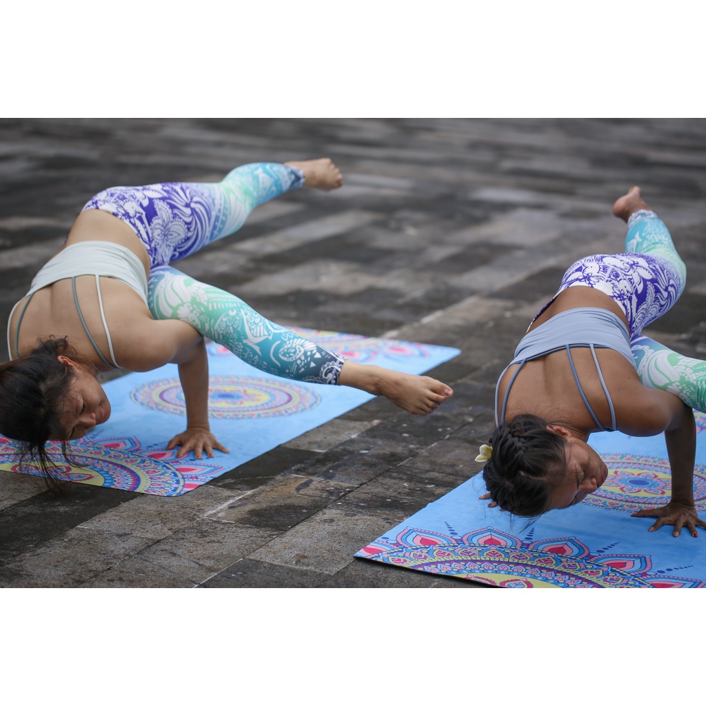 Matras Alas Yoga Senam / Yoga Mat Travel Motif 1,5mm / Matras Travel Motif Batik / Travel Mat Motif / Matras Yoga Lipat