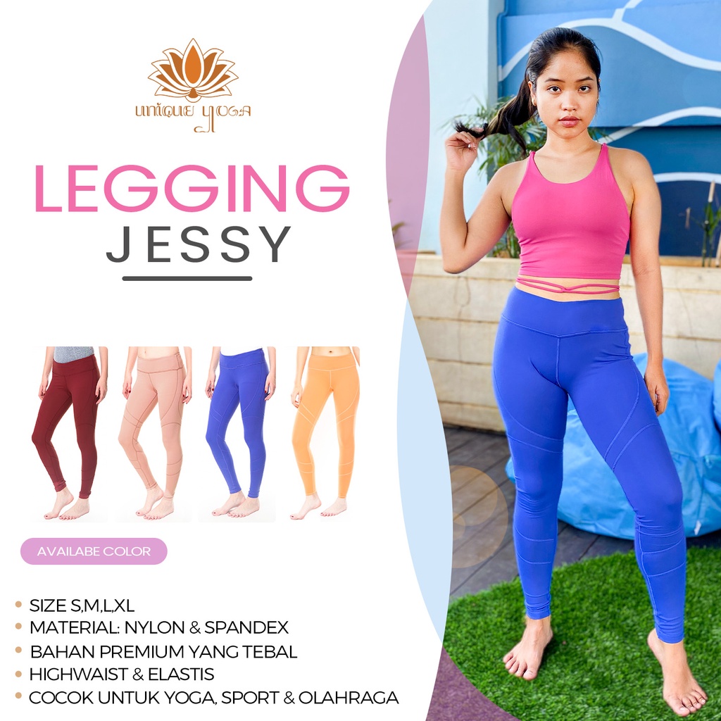 Celana Senam Yoga Sport  / Celana Senam Zumba / Pilates / Legging Yoga Jessy / Celana Olahraga Wanita / Celana Senam Wan