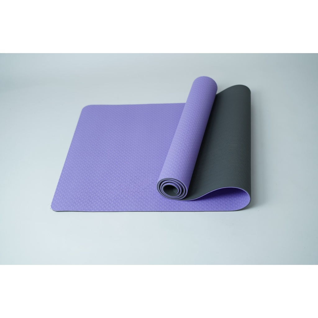 Matras Senam Yoga / Matras Olahraga Ringan Tipis / TPE Mat Yoga 4mm / Alas Senam Yoga Terlaris/ Yoga Mat Murah