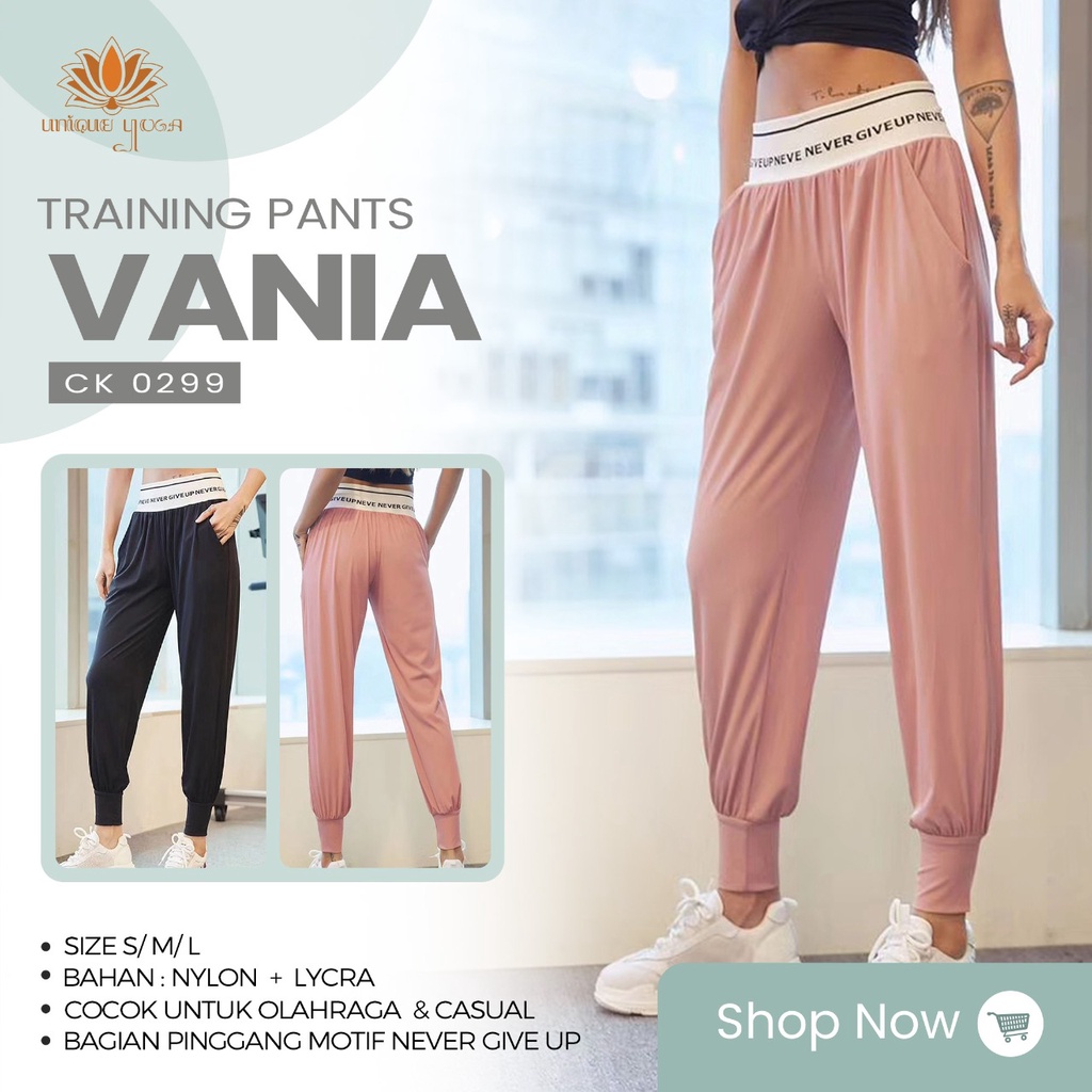 Training pants never give up / Celana harem terbaru CK 0299 / Celana olahraga yoga terlaris / Celana Olahraga 