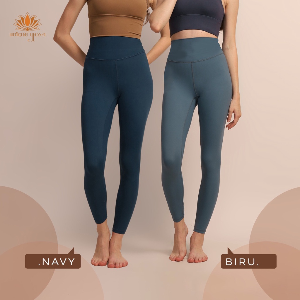 Celana Legging Polos Yoga Senam Sport Gym D69108 / Active Wear High Waist Celana Legging Senam Yoga Zumba Fitness