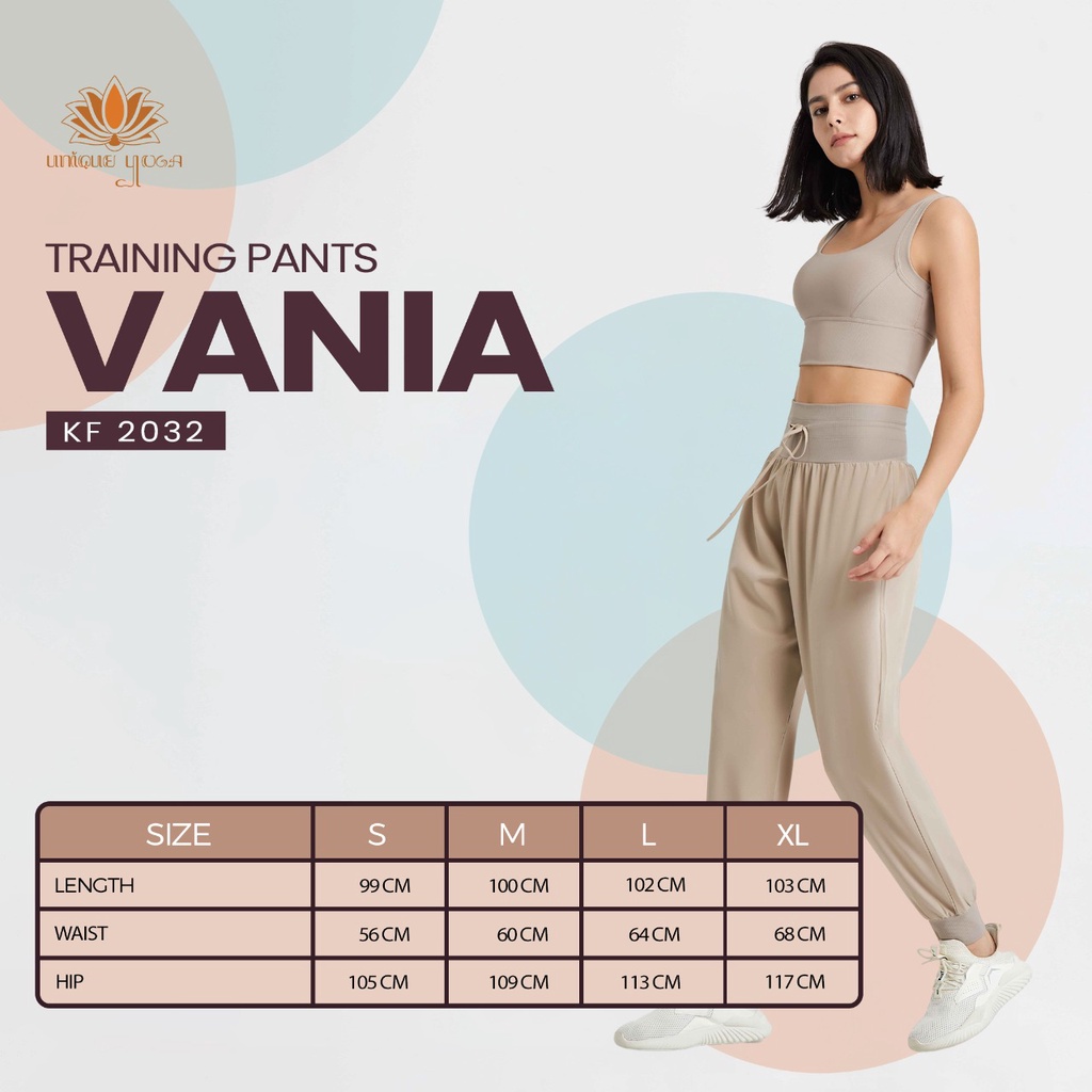 Celana Harem Pant Yoga Vania KF 2032 / Celana Panjang Olahraga Wanita / Celana Olahraga Murah / Celana Senam Murah / Celana Harem Yoga