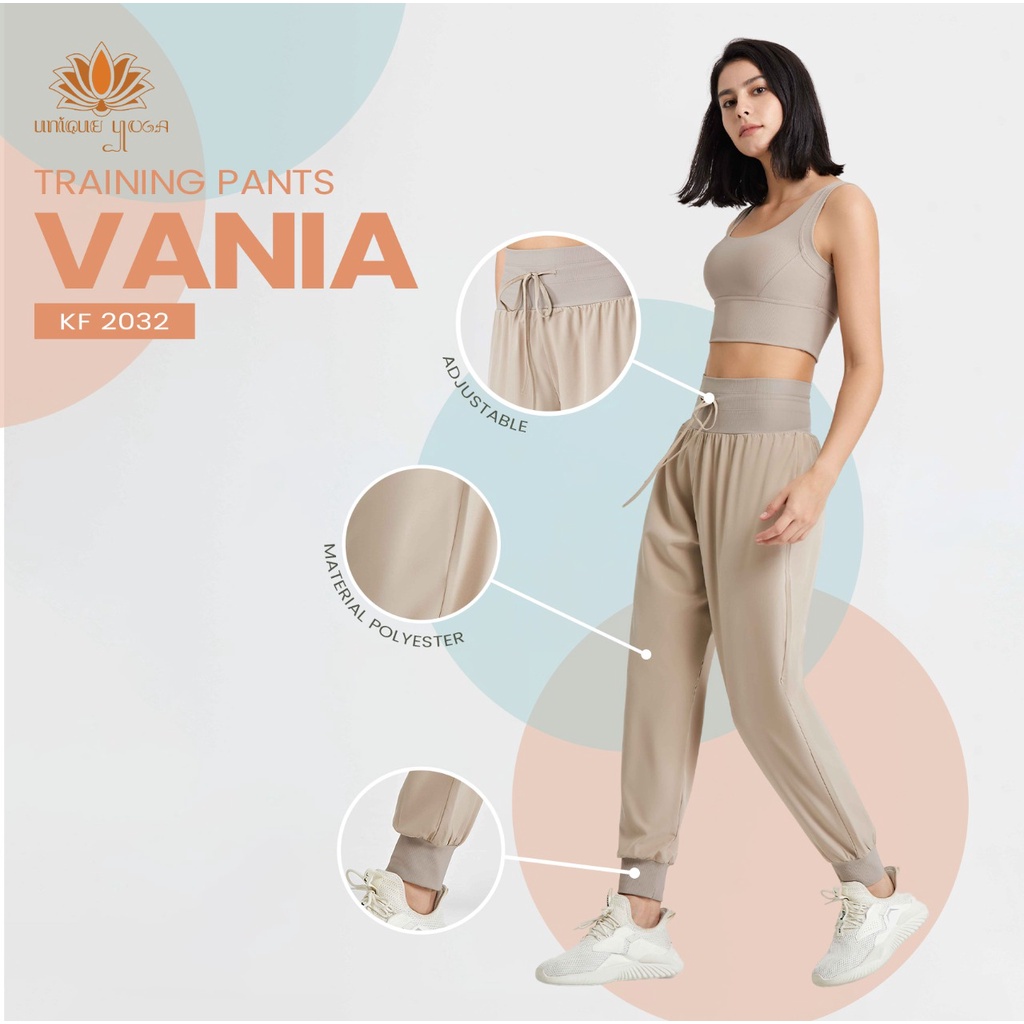 Celana Harem Pant Yoga Vania KF 2032 / Celana Panjang Olahraga Wanita / Celana Olahraga Murah / Celana Senam Murah / Celana Harem Yoga