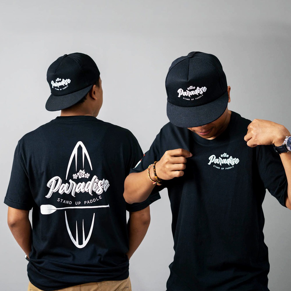 Baju Unisex / Kaos Yoga Paradise Unisex / Topi SUP Paradise / Merchandise Topi Snapback Paradise