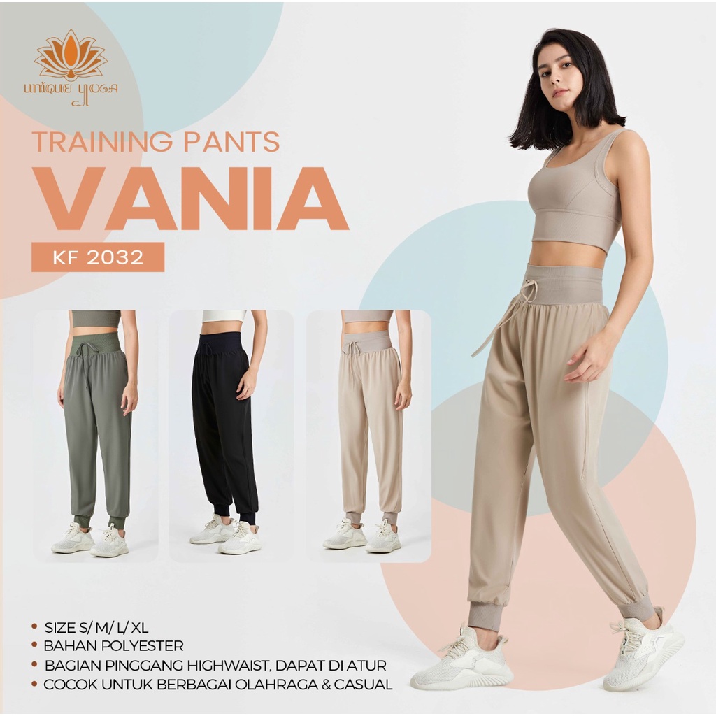 Celana Harem Pant Yoga Vania KF 2032 / Celana Panjang Olahraga Wanita / Celana Olahraga Murah / Celana Senam Murah / Celana Harem Yoga