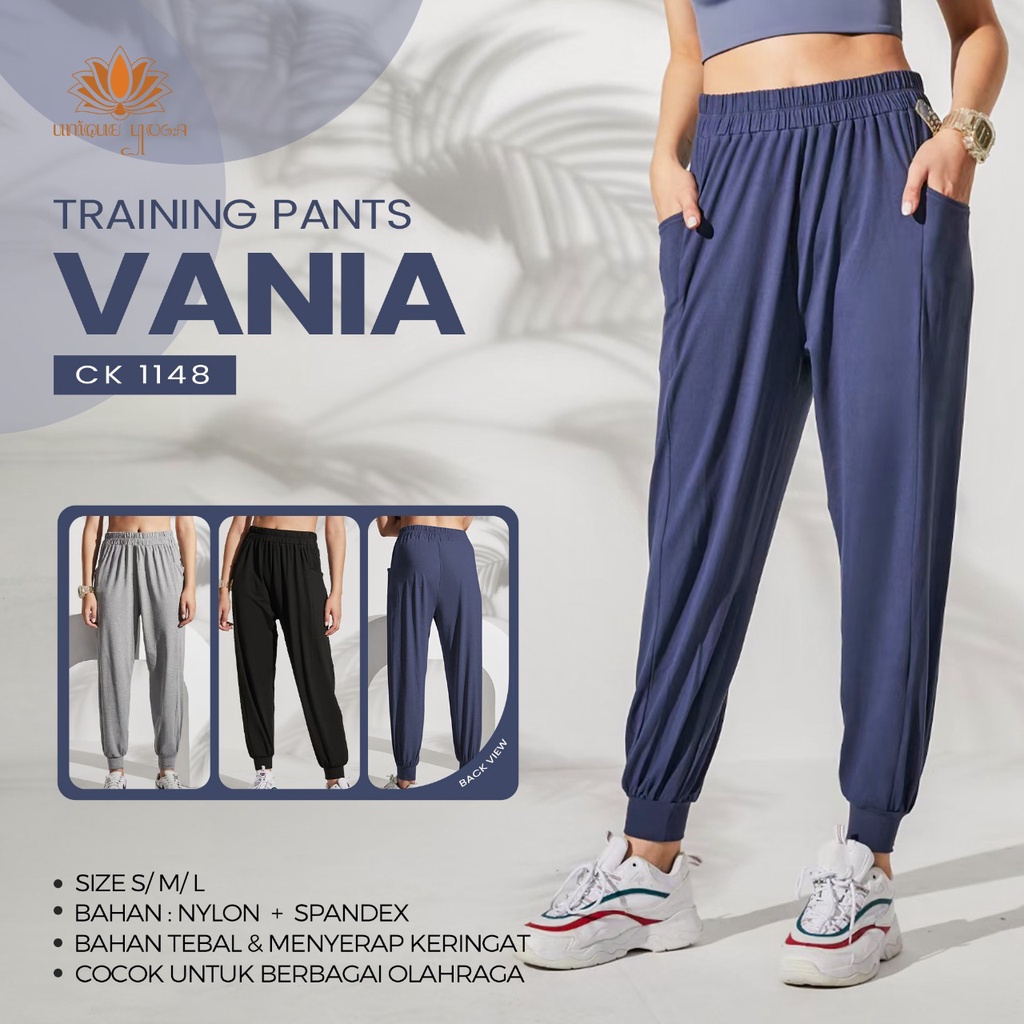 Celana Panjang Kaos Unisex Senam Olahraga Casual / Traing Pant Yoga CK1148 / Celana Olahraga