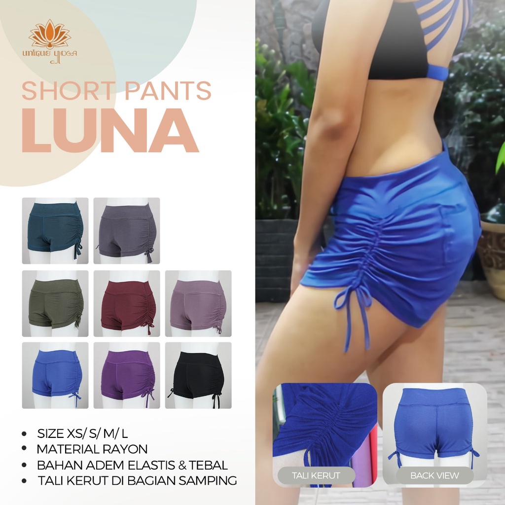 Celana Pendek Senam Yoga Pole Dance / Short Pant Luna / Short Pants Yoga / Short Pants Murah