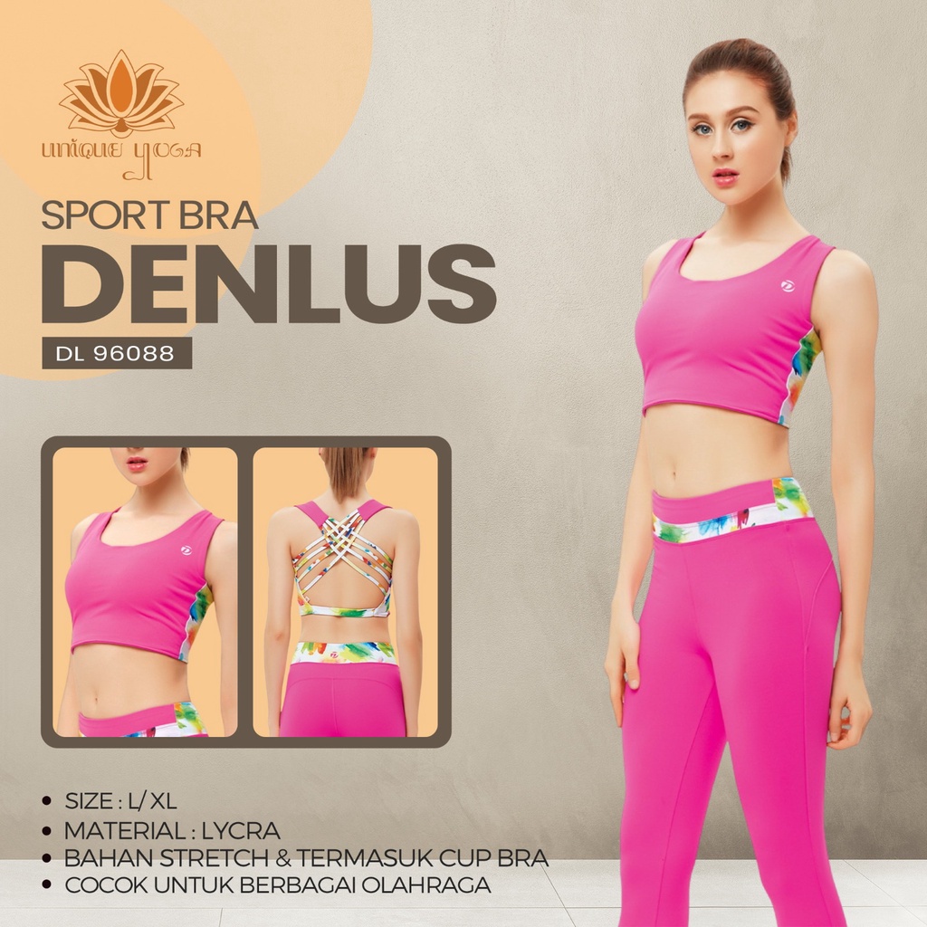Bra Yoga / Bra Sport Yoga DL 96088 Pink/ Sprts Bra Zumba/ Bra Olahraga / Sport Bra Murah / Sport Bra Yoga