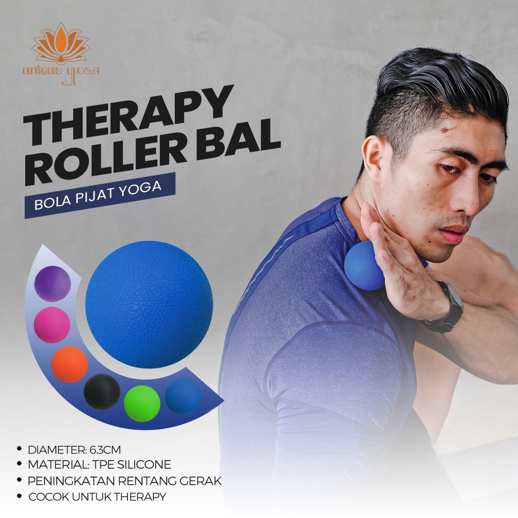 Single Massage Therapy Ball / Bola Terapi Yoga Gym Ball / Therapy Yoga Gym Ball / Bola Pijat Terapi / Bola Therapy Murah
