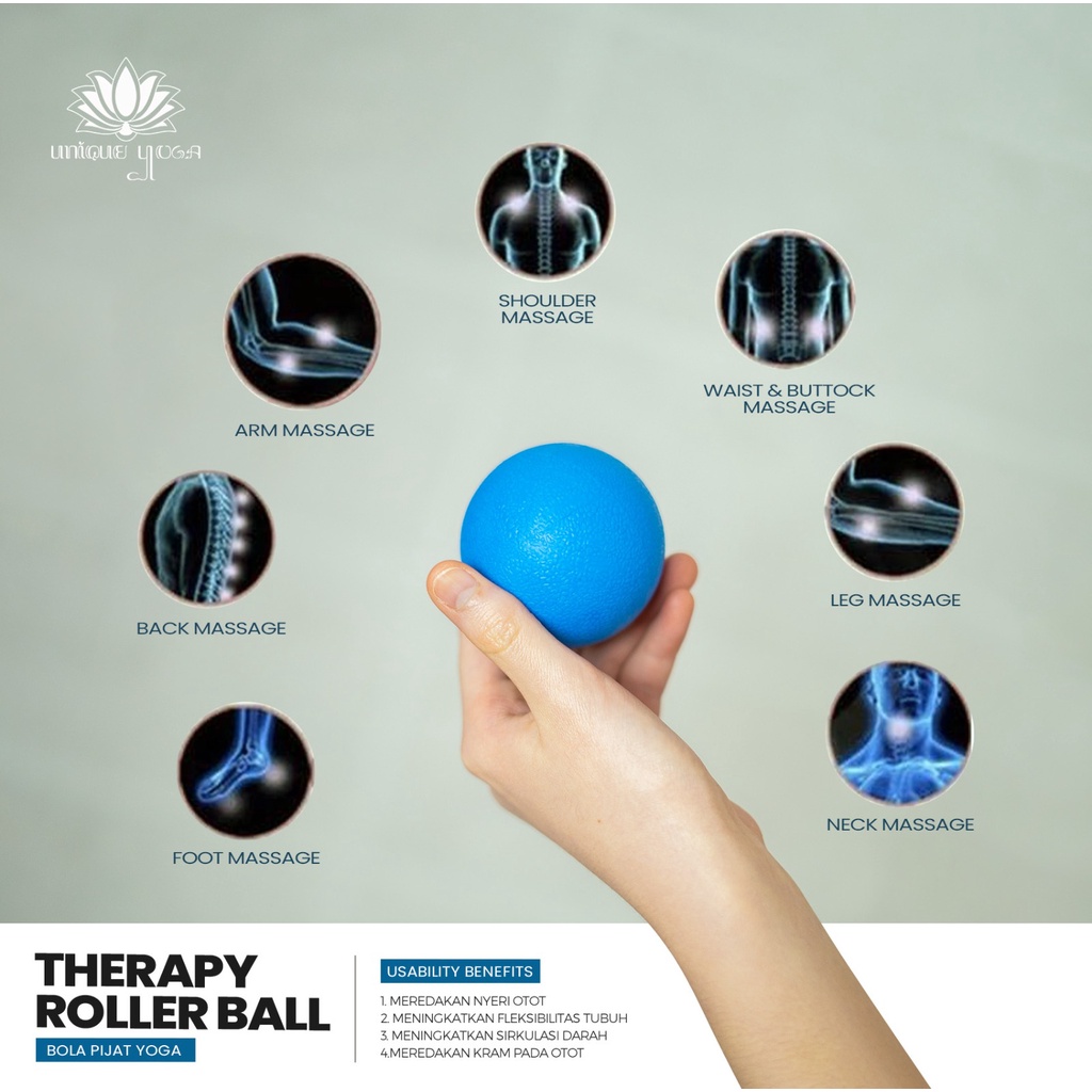 Single Massage Therapy Ball / Bola Terapi Yoga Gym Ball / Therapy Yoga Gym Ball / Bola Pijat Terapi / Bola Therapy Murah