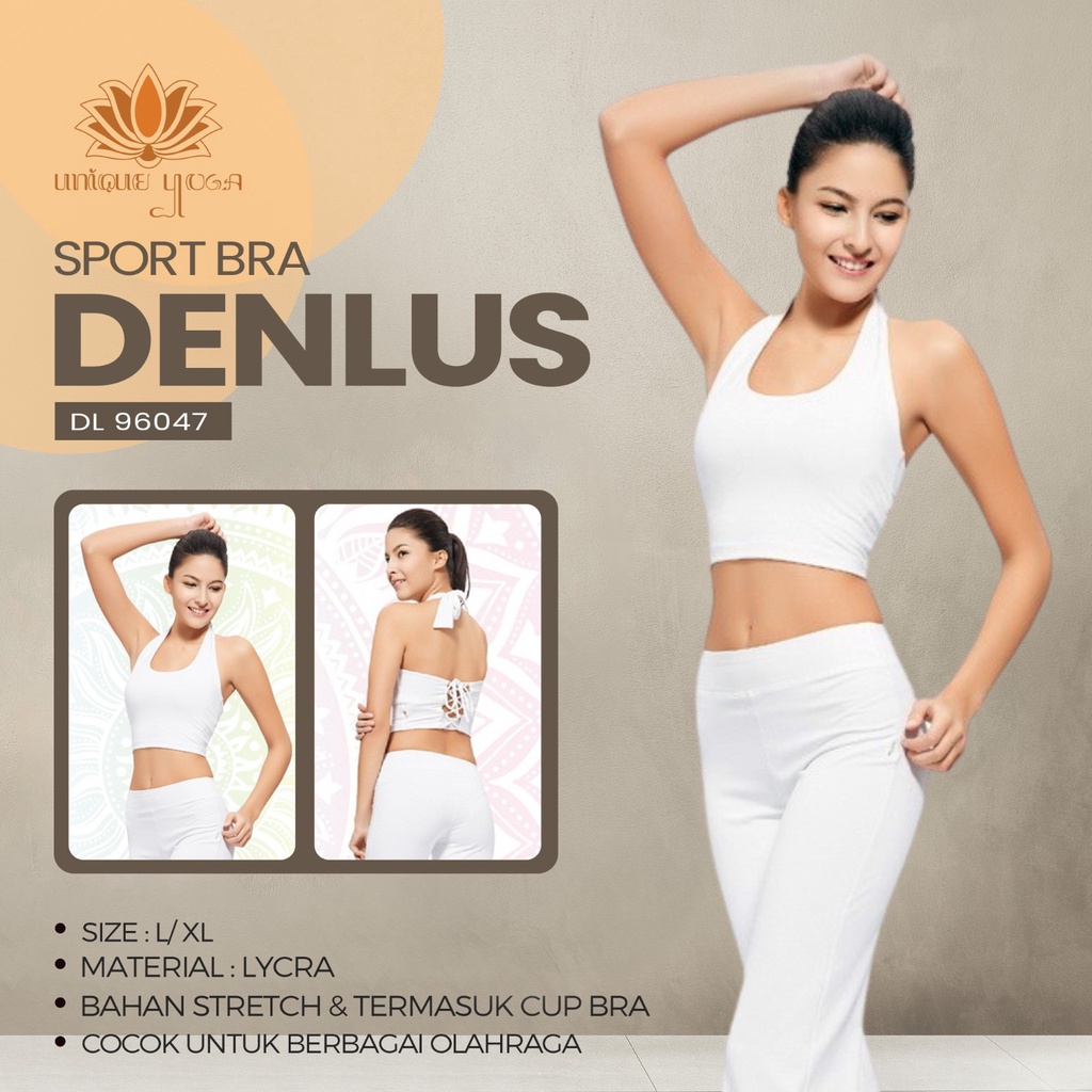 Sport Bra Wanita / Sport Bra Wanita / Bra Yoga DL 96047 Putih / Bra Olahraga / Bra Senam Yoga / Bra Sport Murah