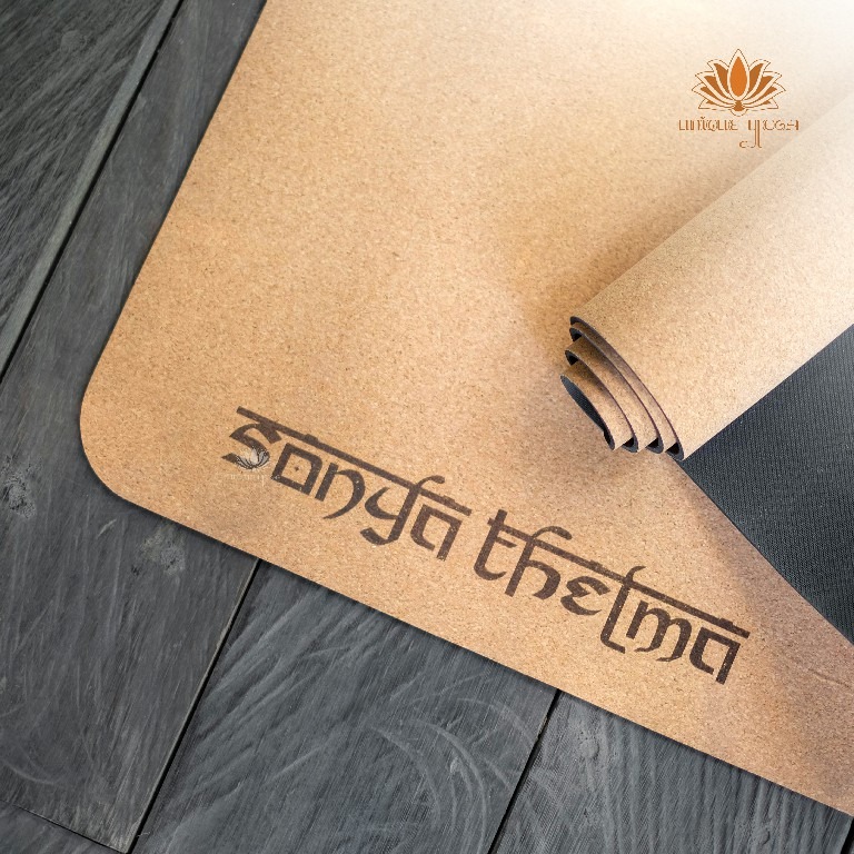 Matras Yoga / Rubber Mat Cork / Rubber Mat Serbuk Kayu/ Matras Senam Pilates Yoga / Cork Yoga Mat / Alas Matras Studio Y