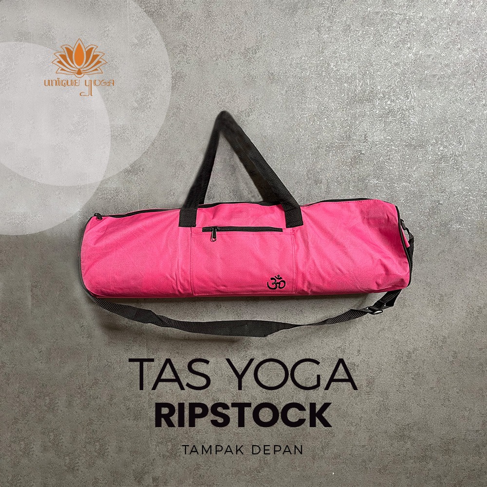 Tas Matras Yoga / Yoga Bag Ripstock Pink / Tas Yoga Murah / Tas Yoga Murah kualitas B Grade (Bercak)