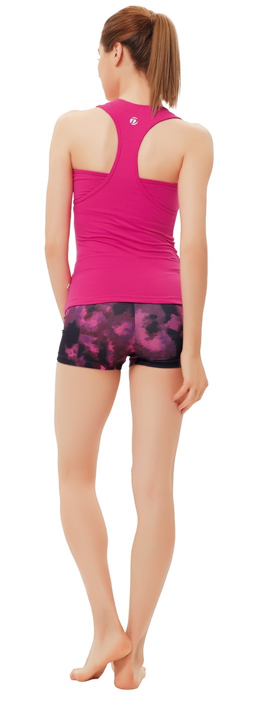 Baju Olahraga Senam Yoga Wanita / Baju Denlus DL 96095 Pink / Atasan Senam Yoga