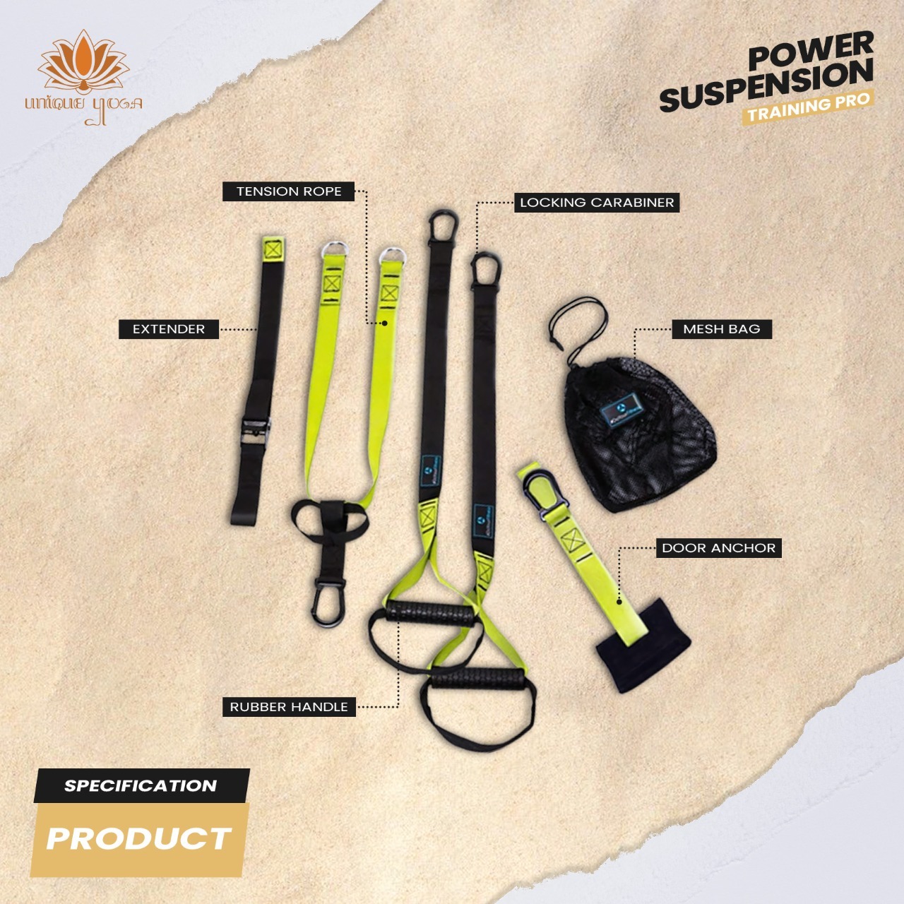 Power Suspension Training Pro / Resistance Exercise Belt / Resistance Excercise Pro 5 / Alat Olahraga / TRX PRO P5