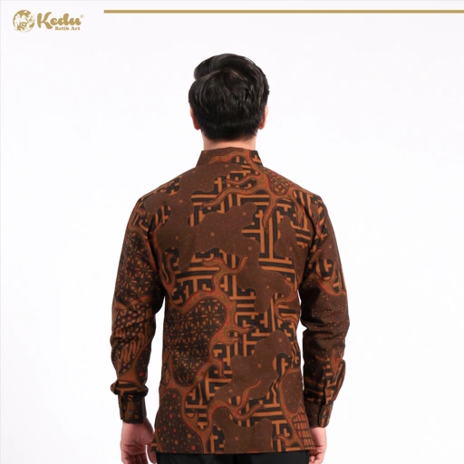 Image of Kemeja Benji Oyot Abu Katun Lengan Panjang 