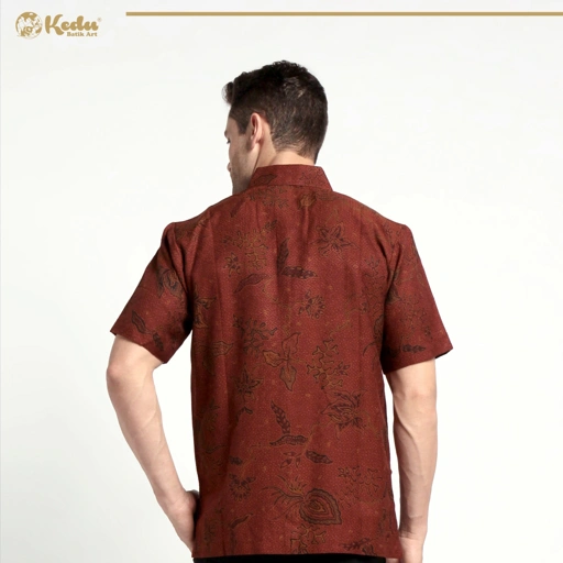 Image of Kemeja Sotong Gowok Dobby Lengan Pendek