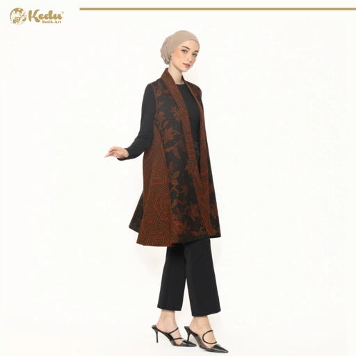 Image of Sotong - Outer Batik Wanita Dobby Hitam