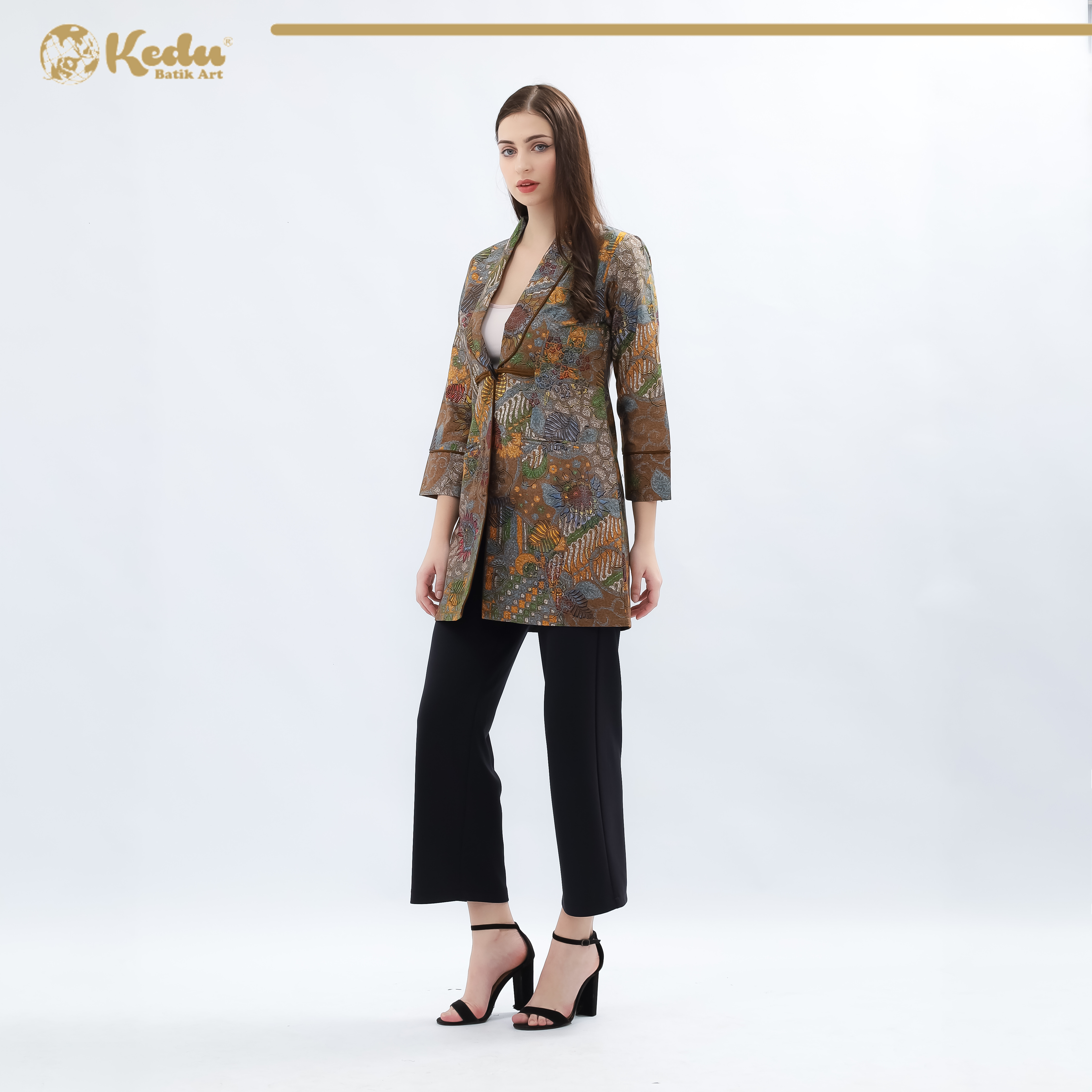Amerta - Outer Batik Wanita Katun Cream