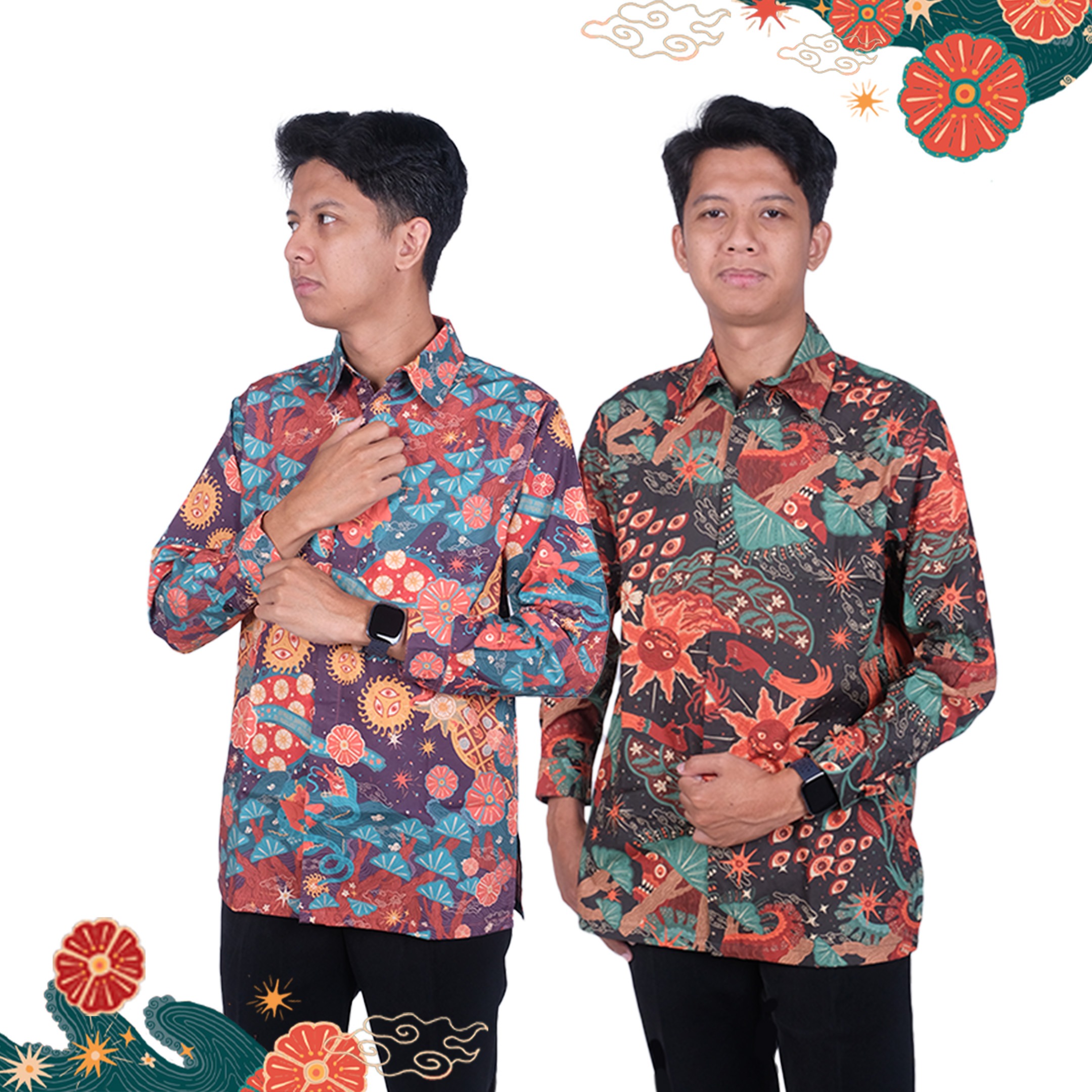 Artine - Kemeja Lengan Panjang Motif Paribasan