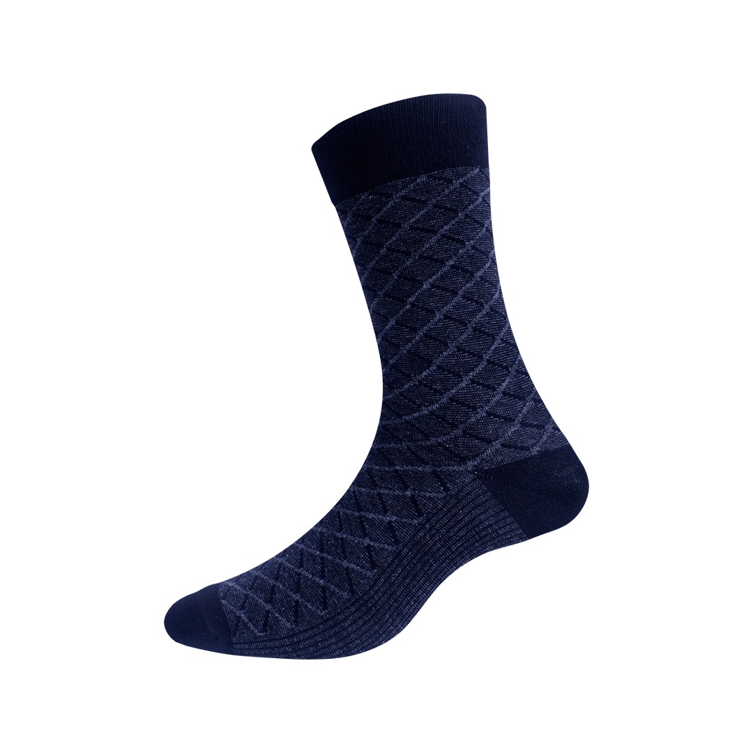 Men Socks Casual - Kaos kaki Casual Jaquard Plain