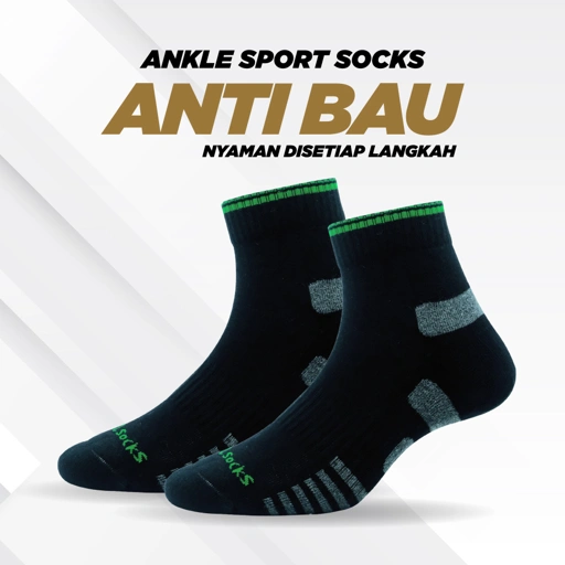 Image of Kaos kaki Sport/Olahraga Bottom Line Socks - Kaos kaki pria wanita - Katun - Anti bakteri/bau