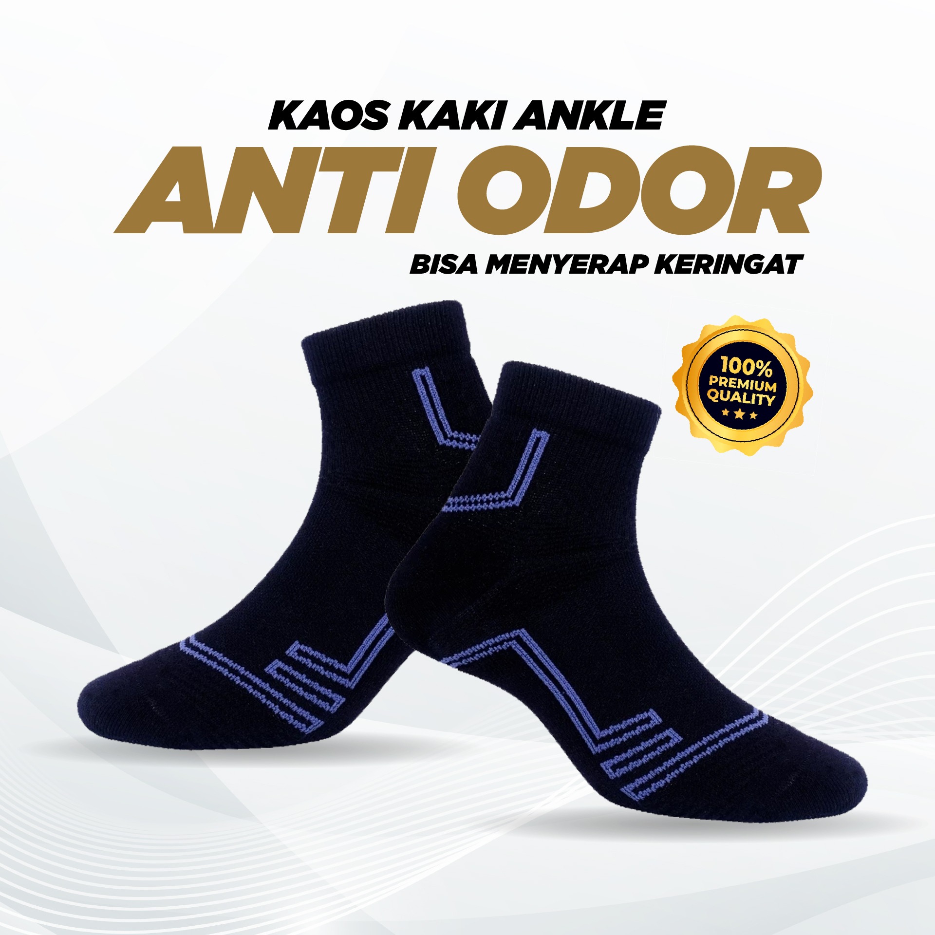 Kaos kaki Sport/Olahraga CHIRO ANKLE SOCKS - Kaos kaki pria wanita - Katun - Anti bakteri/bau