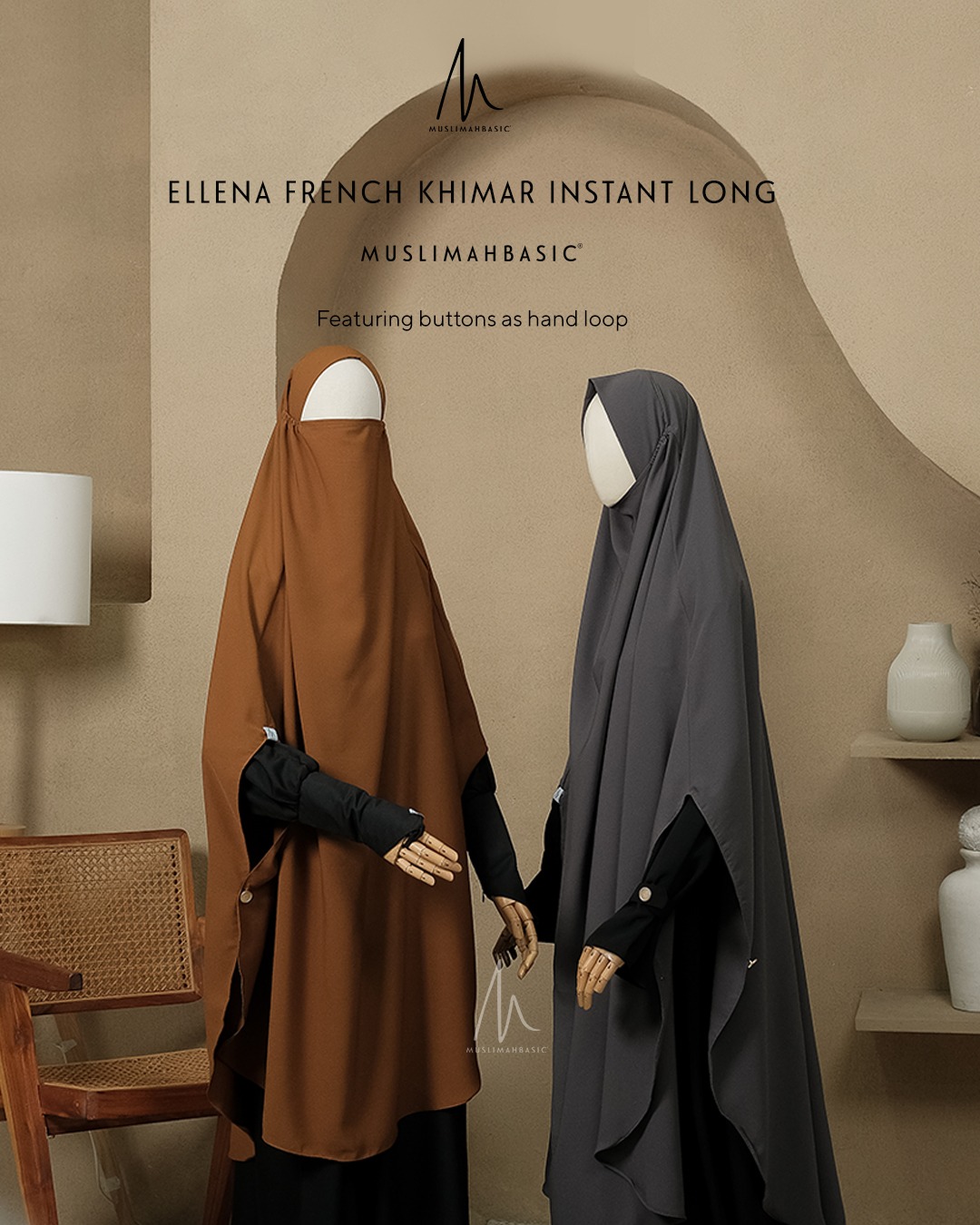 French Khimar Instant Ellena