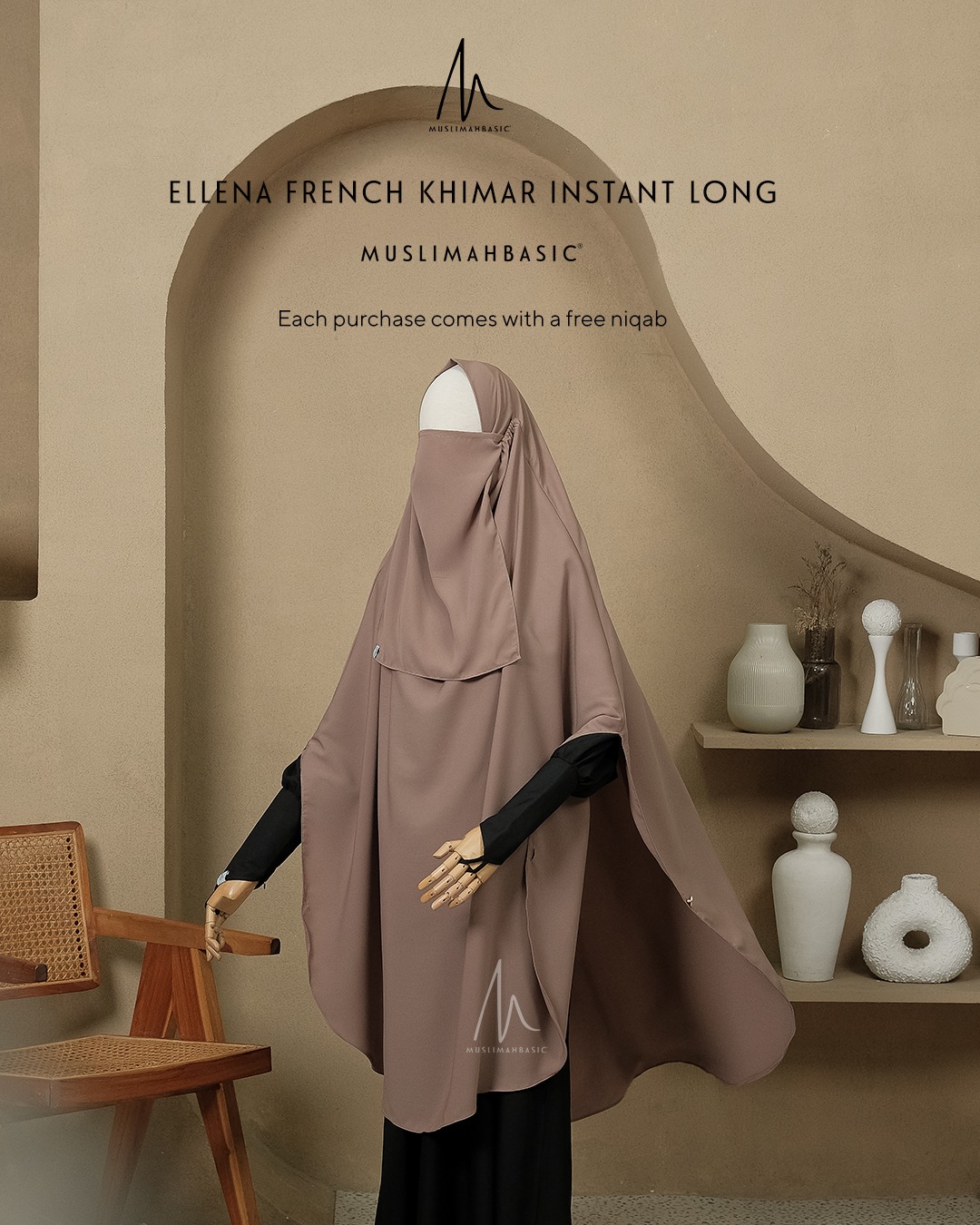 French Khimar Instant Ellena